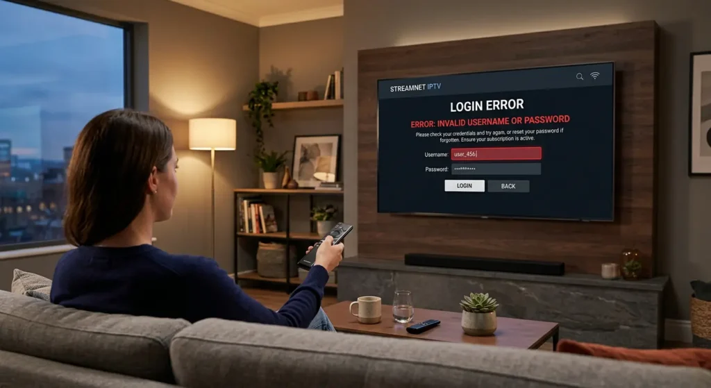 IPTV Login Not Working